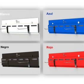 Soporte de pared ajustable (Para colchonetas y accesorios fitness).