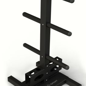 Rack para discos y barras.